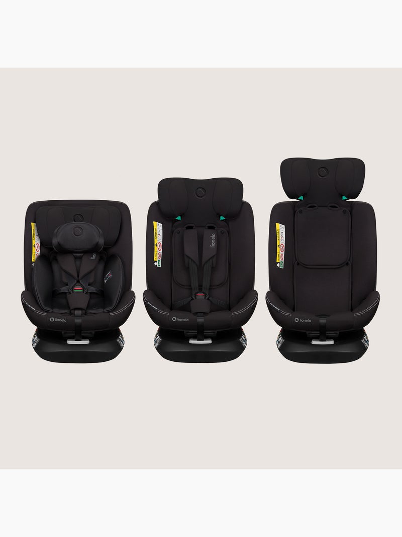 Silla de coche LIONELO Bastiaan One i-Size 40-150 cm - Base giratoria 360° - ISOFIX Negro - Kiabi