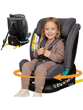 Silla de coche LIONELO Bastiaan One i-Size 40-150 cm - Base giratoria 360° - ISOFIX