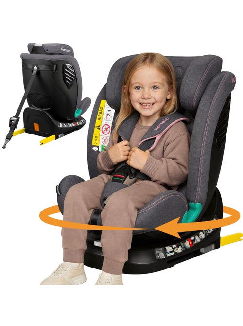 Silla de coche LIONELO Bastiaan One i-Size 40-150 cm - Base giratoria 360° - ISOFIX - Kiabi