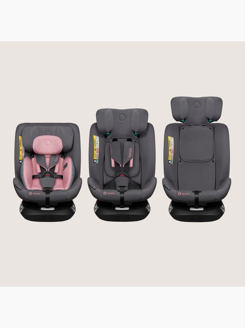Silla de coche LIONELO Bastiaan One i-Size 40-150 cm - Base giratoria 360° - ISOFIX Rosa - Kiabi