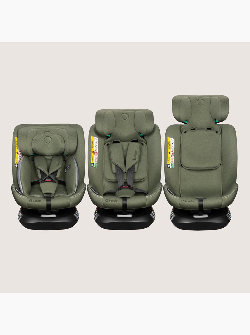 Silla de coche LIONELO Bastiaan One i-Size 40-150 cm - Base giratoria 360° - ISOFIX Verde - Kiabi