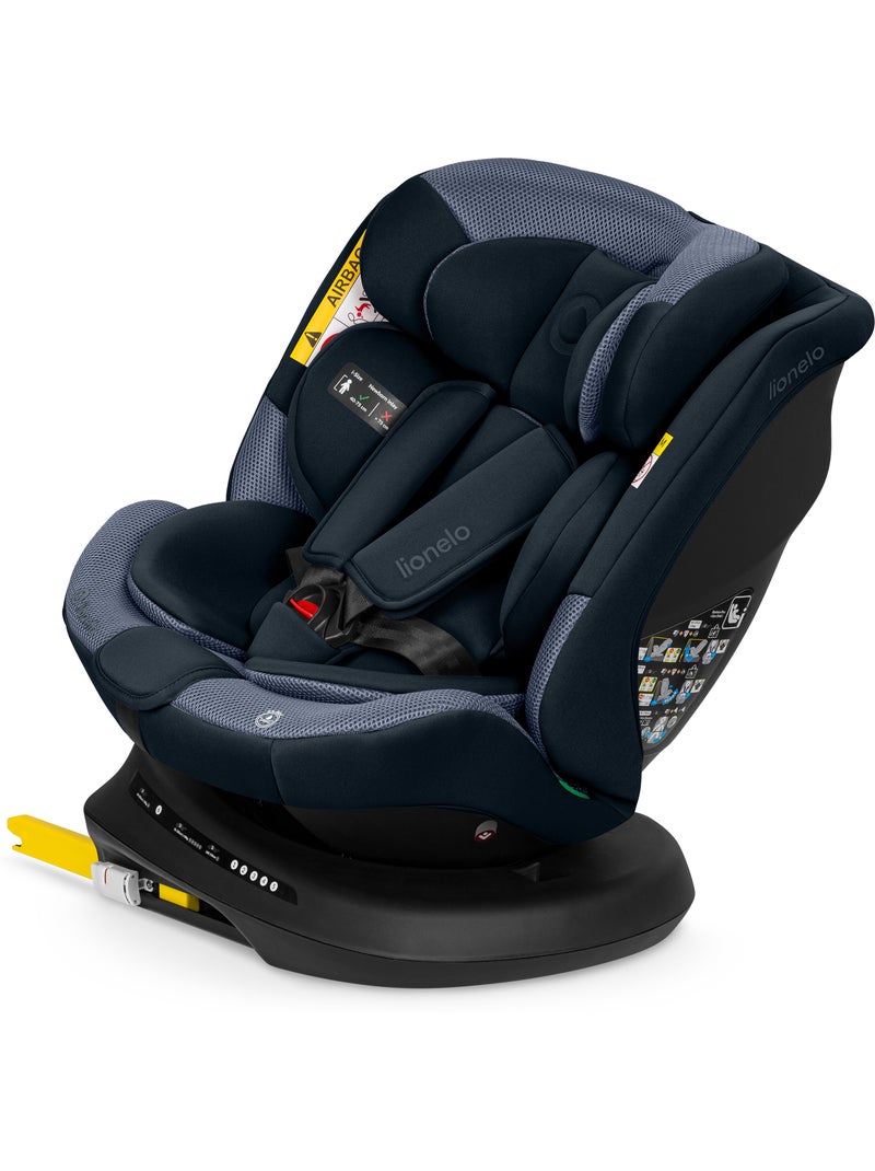 Silla de Coche LIONELO Bastiaan Plus i-Size - Giratoria 360° - 40-150 cm - ISOFIX Azul - Kiabi
