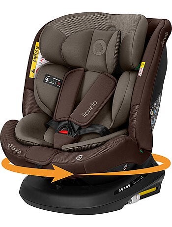 Silla de Coche LIONELO Bastiaan Plus i-Size - Giratoria 360° - 40-150 cm - ISOFIX