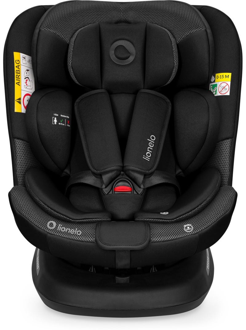 Silla de Coche LIONELO Bastiaan Plus i-Size - Giratoria 360° - 40-150 cm - ISOFIX Negro - Kiabi