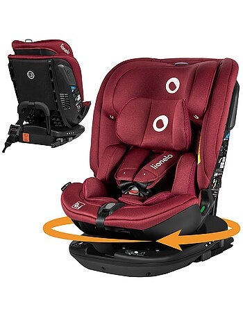 Silla de coche LIONELO Bastiaan RWF i-Size 40-150 cm - Base giratoria de 360° - ISOFIX - Grupo 0/1/2