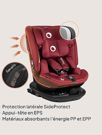Silla de coche LIONELO Bastiaan RWF i-Size 40-150 cm - Base giratoria de 360° - ISOFIX - Grupo 0/1/2