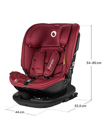Silla de coche LIONELO Bastiaan RWF i-Size 40-150 cm - Base giratoria de 360° - ISOFIX - Grupo 0/1/2