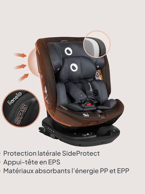 Silla de coche LIONELO Bastiaan RWF i-Size 40-150 cm - Base giratoria de 360° - ISOFIX - Grupo 0/1/2 - Kiabi