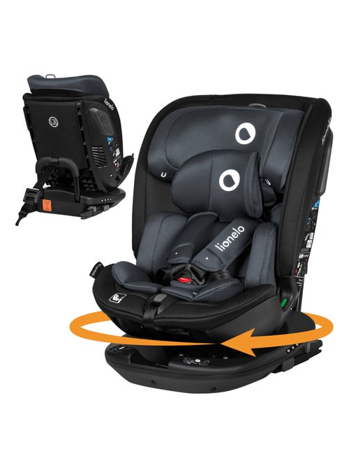 Silla de coche LIONELO Bastiaan RWF i-Size 40-150 cm - Base giratoria de 360° - ISOFIX - Grupo 0/1/2 - Kiabi