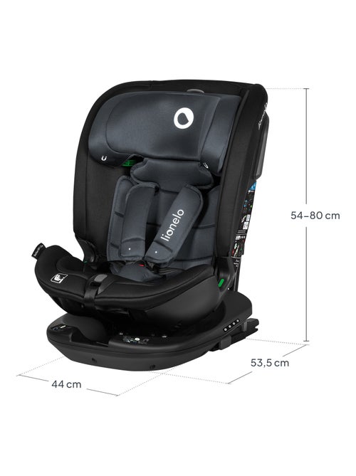 Silla de coche LIONELO Bastiaan RWF i-Size 40-150 cm - Base giratoria de 360° - ISOFIX - Grupo 0/1/2 - Kiabi
