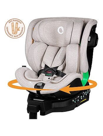 Silla de coche LIONELO Harmony i-Size 360° - ISOFIX - 60 % bambú - 40-150 cm - Grupo 0+/1/2/3