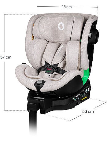 Silla de coche LIONELO Harmony i-Size 360° - ISOFIX - 60 % bambú - 40-150 cm - Grupo 0+/1/2/3