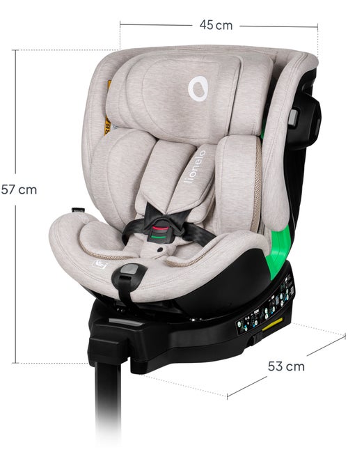 Silla de coche LIONELO Harmony i-Size 360° - ISOFIX - 60 % bambú - 40-150 cm - Grupo 0+/1/2/3 - Kiabi