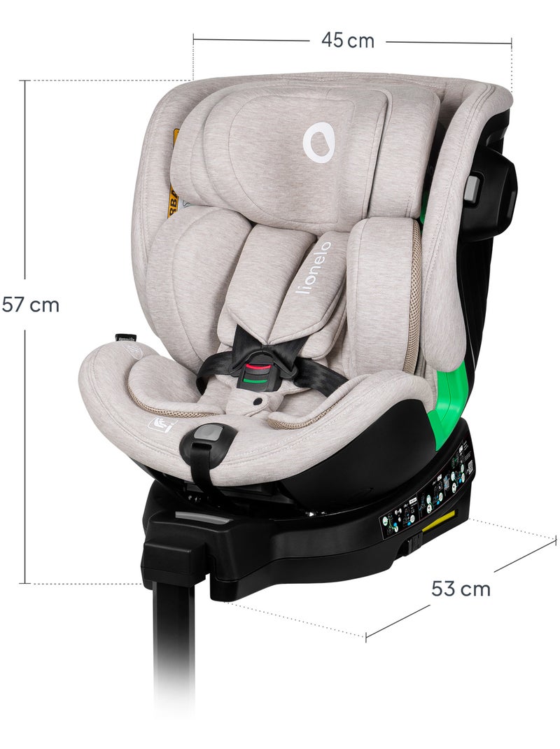 Silla de coche LIONELO Harmony i-Size 360° - ISOFIX - 60 % bambú - 40-150 cm - Grupo 0+/1/2/3 Beige - Kiabi