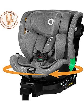 Silla de coche LIONELO Harmony i-Size 360° - ISOFIX - 60 % bambú - 40-150 cm - Grupo 0+/1/2/3