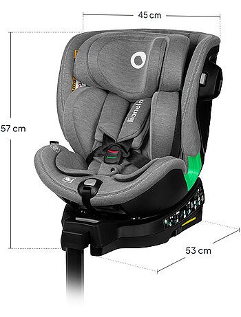 Silla de coche LIONELO Harmony i-Size 360° - ISOFIX - 60 % bambú - 40-150 cm - Grupo 0+/1/2/3