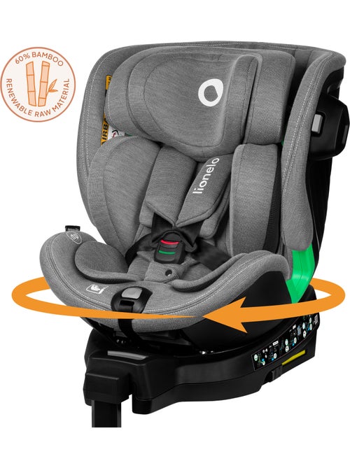 Silla de coche LIONELO Harmony i-Size 360° - ISOFIX - 60 % bambú - 40-150 cm - Grupo 0+/1/2/3 - Kiabi