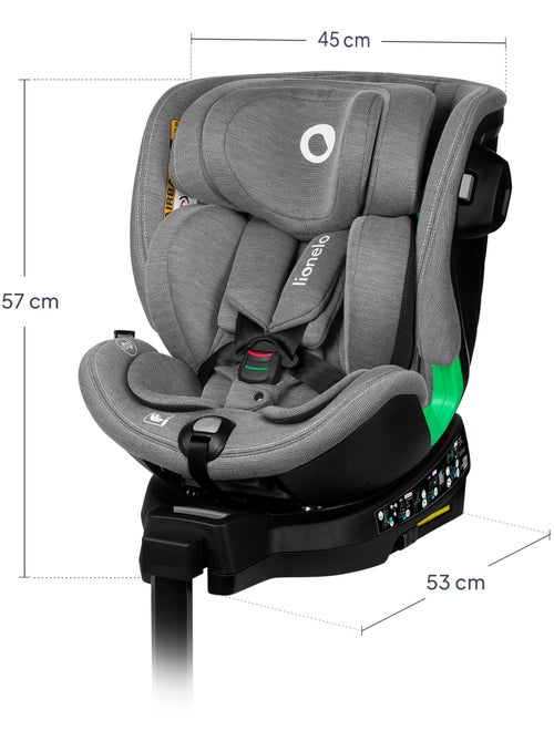 Silla de coche LIONELO Harmony i-Size 360° - ISOFIX - 60 % bambú - 40-150 cm - Grupo 0+/1/2/3 - Kiabi