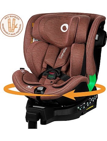 Silla de coche LIONELO Harmony i-Size 360° - ISOFIX - 60 % bambú - 40-150 cm - Grupo 0+/1/2/3