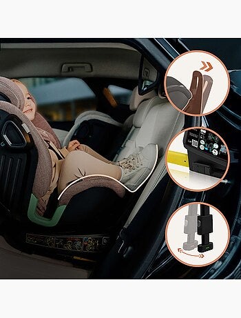 Silla de coche LIONELO Harmony i-Size 360° - ISOFIX - 60 % bambú - 40-150 cm - Grupo 0+/1/2/3