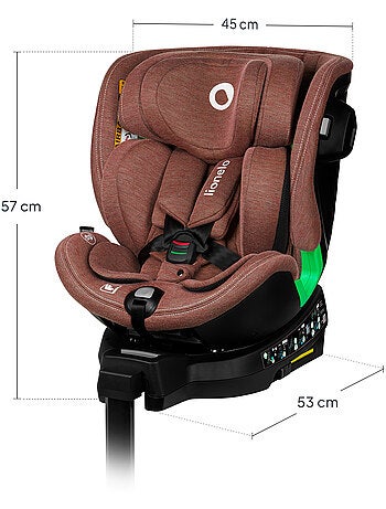 Silla de coche LIONELO Harmony i-Size 360° - ISOFIX - 60 % bambú - 40-150 cm - Grupo 0+/1/2/3