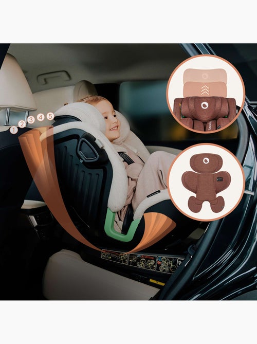 Silla de coche LIONELO Harmony i-Size 360° - ISOFIX - 60 % bambú - 40-150 cm - Grupo 0+/1/2/3 - Kiabi