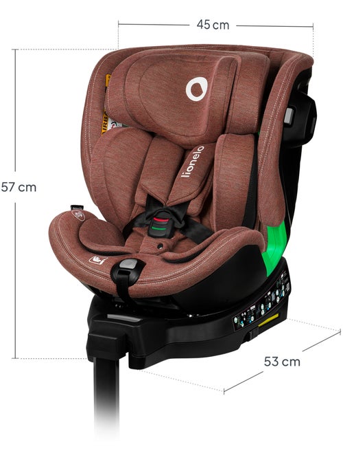 Silla de coche LIONELO Harmony i-Size 360° - ISOFIX - 60 % bambú - 40-150 cm - Grupo 0+/1/2/3 - Kiabi