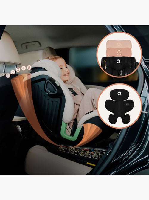 Silla de coche LIONELO Harmony i-Size 360° - ISOFIX - 60 % bambú - 40-150 cm - Grupo 0+/1/2/3 - Kiabi