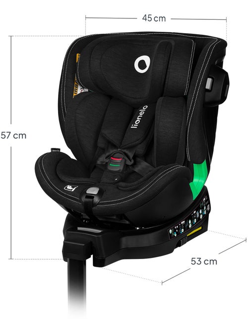Silla de coche LIONELO Harmony i-Size 360° - ISOFIX - 60 % bambú - 40-150 cm - Grupo 0+/1/2/3 - Kiabi