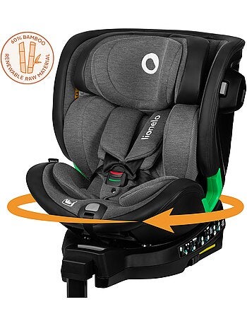 Silla de coche LIONELO Harmony i-Size 360° - ISOFIX - 60 % bambú - 40-150 cm - Grupo 0+/1/2/3
