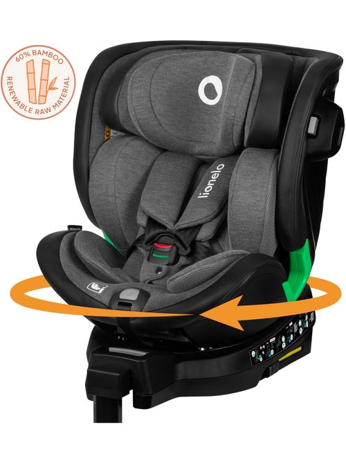 Silla de coche LIONELO Harmony i-Size 360° - ISOFIX - 60 % bambú - 40-150 cm - Grupo 0+/1/2/3 - Kiabi
