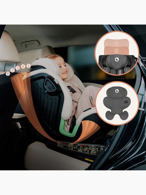 Silla de coche LIONELO Harmony i-Size 360° - ISOFIX - 60 % bambú - 40-150 cm - Grupo 0+/1/2/3 - Kiabi