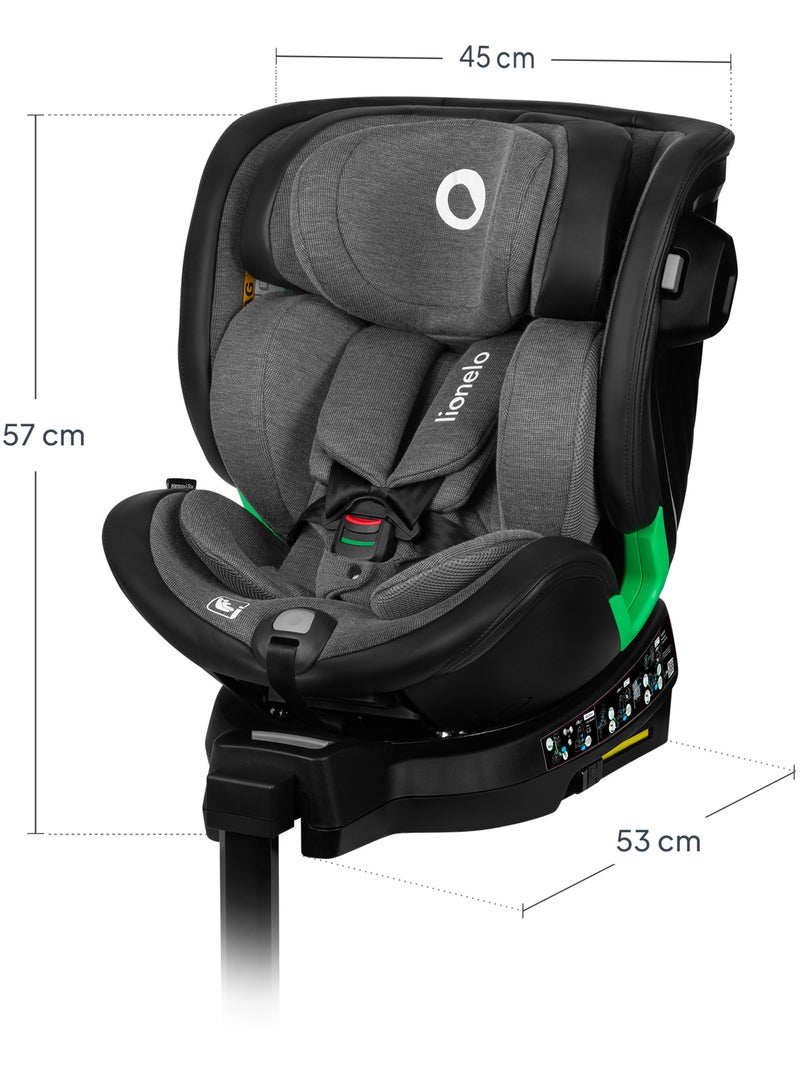 Silla de coche LIONELO Harmony i-Size 360° - ISOFIX - 60 % bambú - 40-150 cm - Grupo 0+/1/2/3 Negro Gris - Kiabi