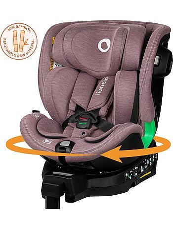 Silla de coche LIONELO Harmony i-Size 360° - ISOFIX - 60 % bambú - 40-150 cm - Grupo 0+/1/2/3