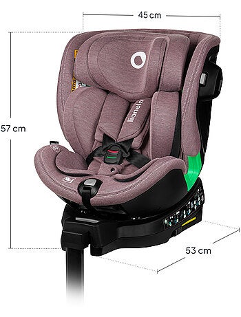 Silla de coche LIONELO Harmony i-Size 360° - ISOFIX - 60 % bambú - 40-150 cm - Grupo 0+/1/2/3
