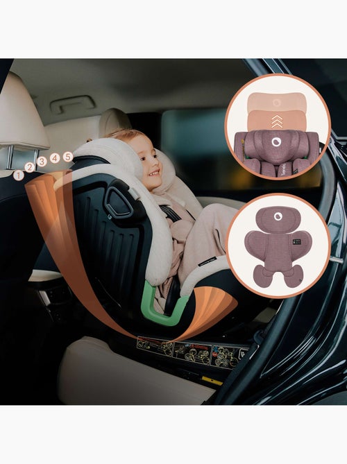 Silla de coche LIONELO Harmony i-Size 360° - ISOFIX - 60 % bambú - 40-150 cm - Grupo 0+/1/2/3 - Kiabi