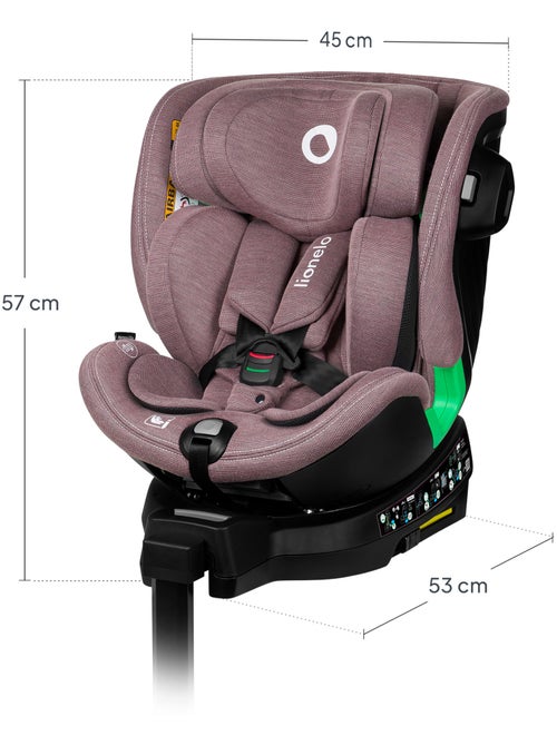 Silla de coche LIONELO Harmony i-Size 360° - ISOFIX - 60 % bambú - 40-150 cm - Grupo 0+/1/2/3 - Kiabi