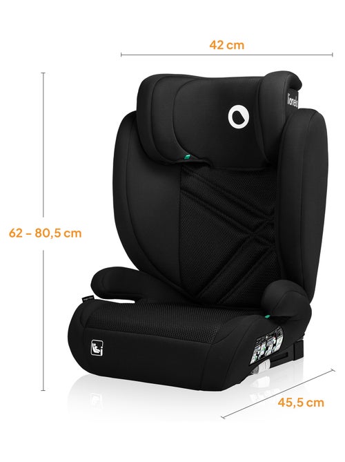 Silla de coche LIONELO Hugo i-Size 100-150cm - ISOFIX - Grupo 2/3 - Reposacabezas viscoelástico - Kiabi