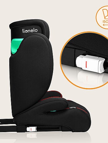 Silla de coche LIONELO Hugo i-Size 100-150cm - ISOFIX - Grupo 2/3 - Reposacabezas viscoelástico
