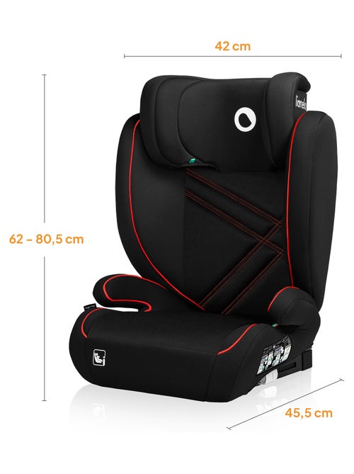 Silla de coche LIONELO Hugo i-Size 100-150cm - ISOFIX - Grupo 2/3 - Reposacabezas viscoelástico - Kiabi