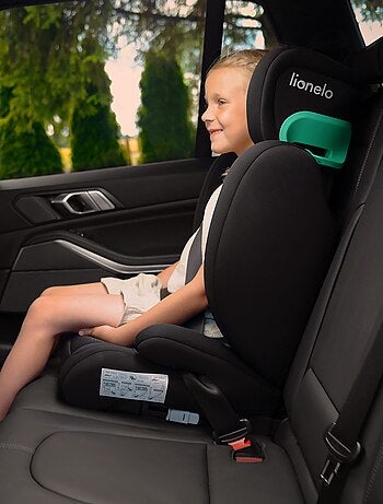 Silla de coche LIONELO Hugo i-Size 100-150cm - ISOFIX - Grupo 2/3 - Reposacabezas viscoelástico
