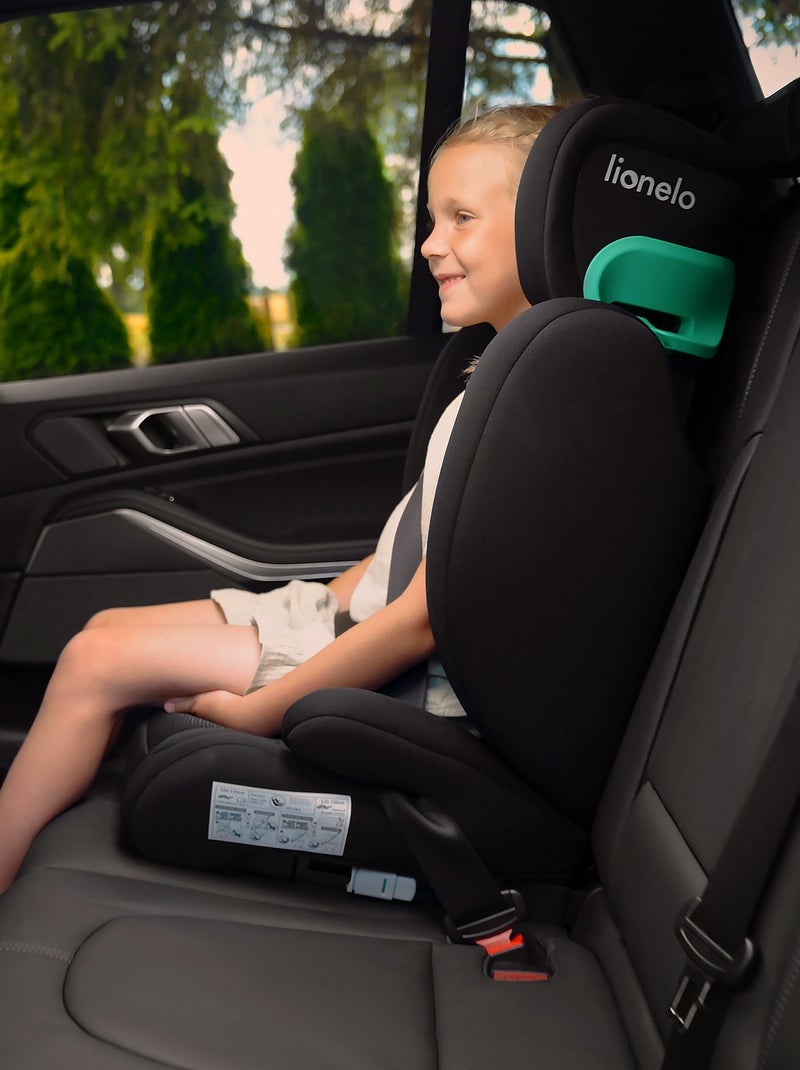 Silla de coche LIONELO Hugo i-Size 100-150cm - ISOFIX - Grupo 2/3 - Reposacabezas viscoelástico Negro Rosa - Kiabi