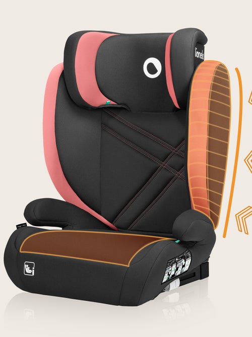 Silla de coche LIONELO Hugo i-Size 100-150cm - ISOFIX - Grupo 2/3 - Reposacabezas viscoelástico - Kiabi