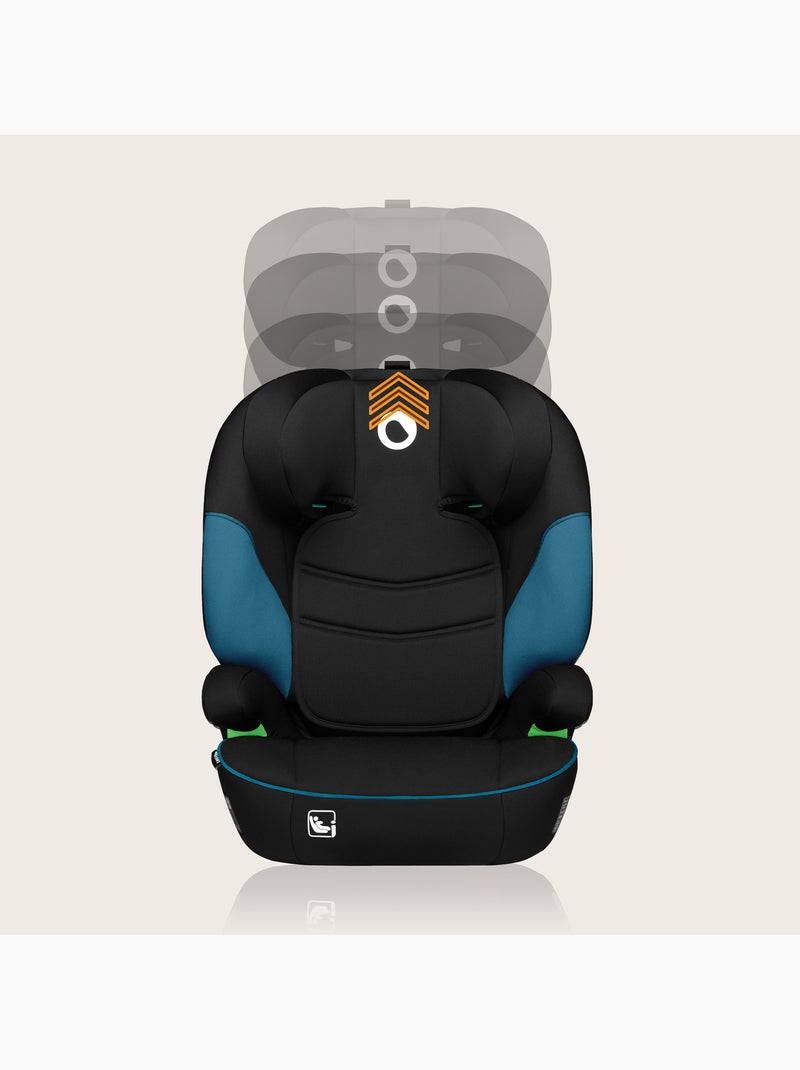 Silla de coche LIONELO Lars i-Size 100-150 cm - Asiento ancho - Grupo 2/3 - Funda extraíble Negro Azul - Kiabi