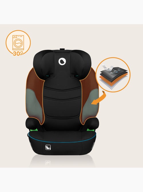 Silla de coche LIONELO Lars i-Size 100-150 cm - Asiento ancho - Grupo 2/3 - Funda extraíble - Kiabi