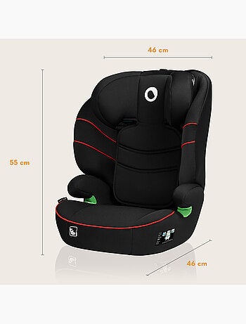 Silla de coche LIONELO Lars i-Size 100-150 cm - Asiento ancho - Grupo 2/3 - Funda extraíble