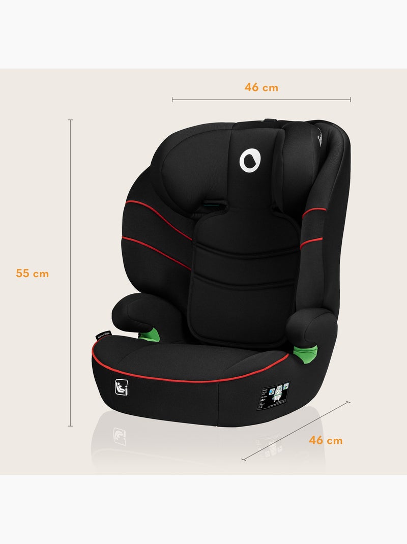 Silla de coche LIONELO Lars i-Size 100-150 cm - Asiento ancho - Grupo 2/3 - Funda extraíble Negro - Kiabi