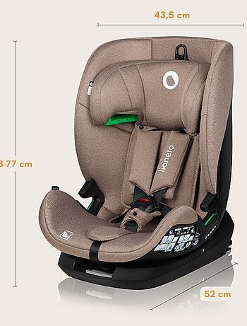 Silla de coche LIONELO Lavanda i-Size 76-150cm - ISOFIX - Ventilación - Grupo 1/2/3