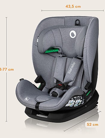 Silla de coche LIONELO Lavanda i-Size 76-150cm - ISOFIX - Ventilación - Grupo 1/2/3