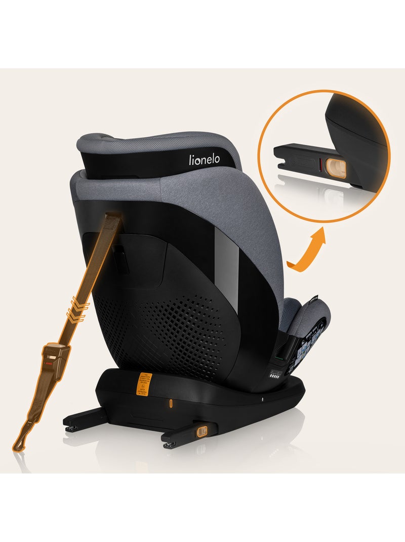 Silla de coche LIONELO Lavanda i-Size 76-150cm - ISOFIX - Ventilación - Grupo 1/2/3 Gris - Kiabi
